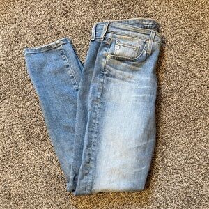 Ag Adriano Goldschmied Light Blue Prima Ankle 29R